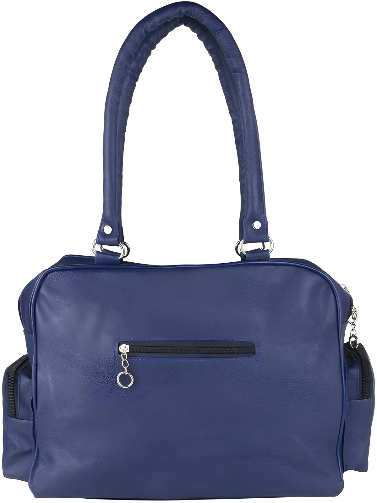 Women's Handbag with Golden Accessories & Fur Charm | Perfect for Work, Shopping & Parties 2