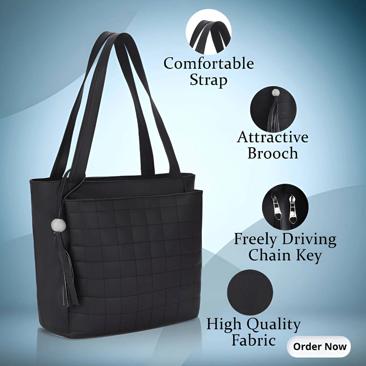Stylish Women’s Premium Handbag | Elegant PU Leather Tote & Shoulder Bag | Large Capacity 2