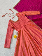 Sindoor Tissue Silk Gown 6