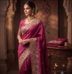 SPACE SILK EMBROIDERY WITH SEPARATE BLOUSE 4