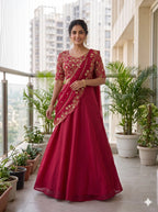 Fandy Satin Lehenga Saree 6