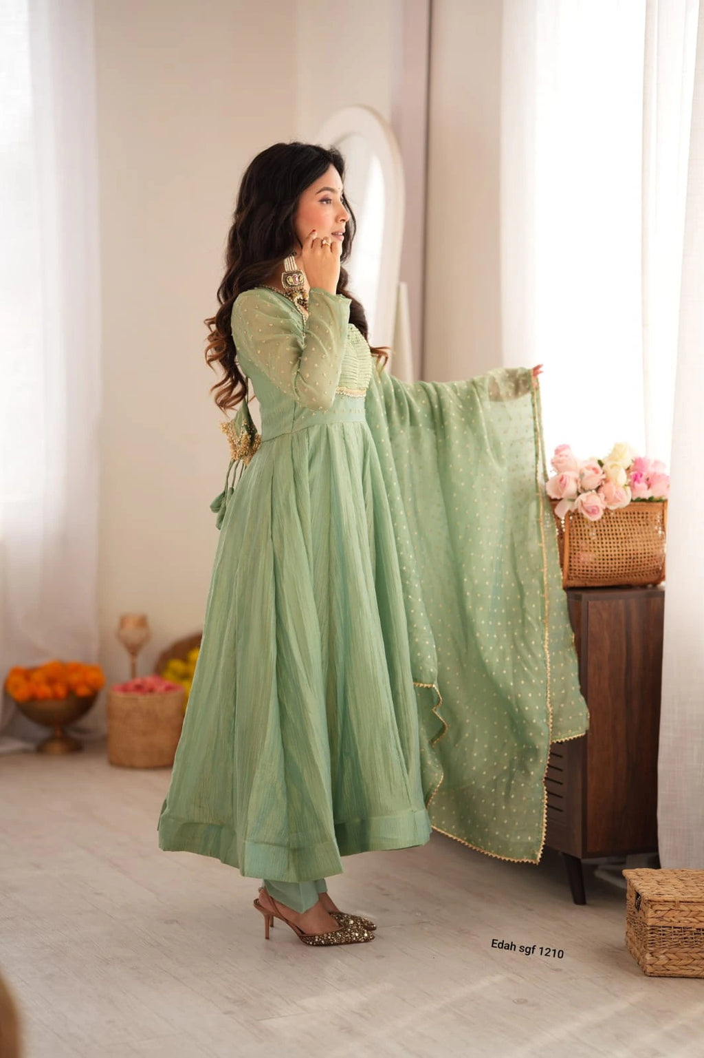Salsa Gown with Dupatta Set 6