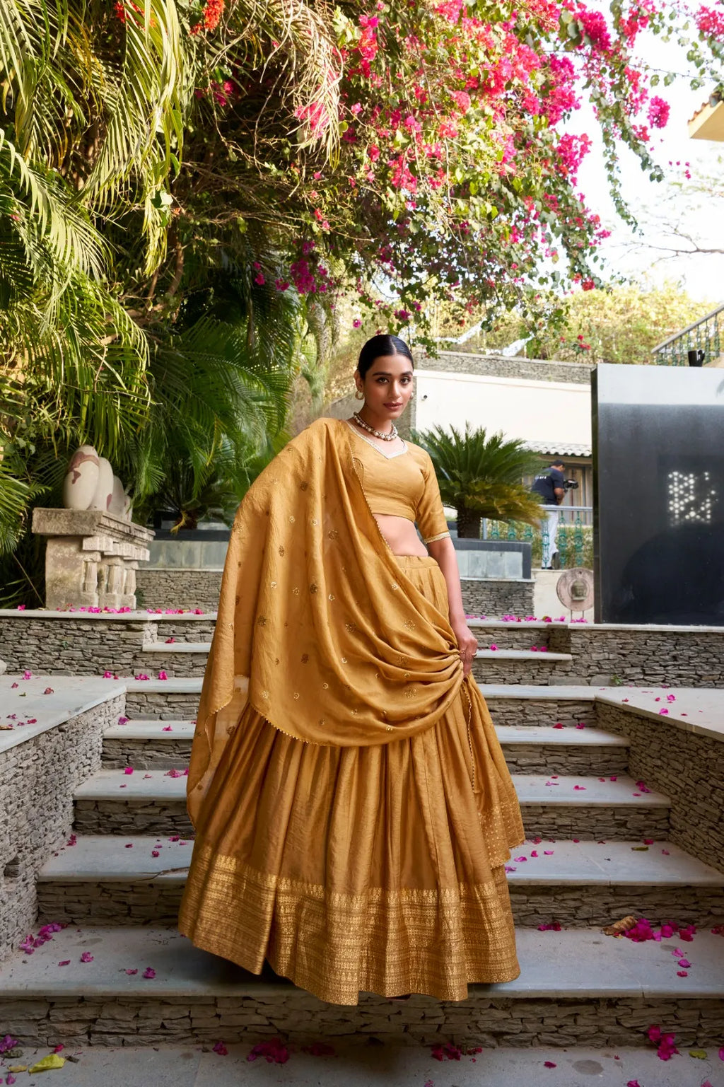 Pure Chanderi Work Lehenga Set 7
