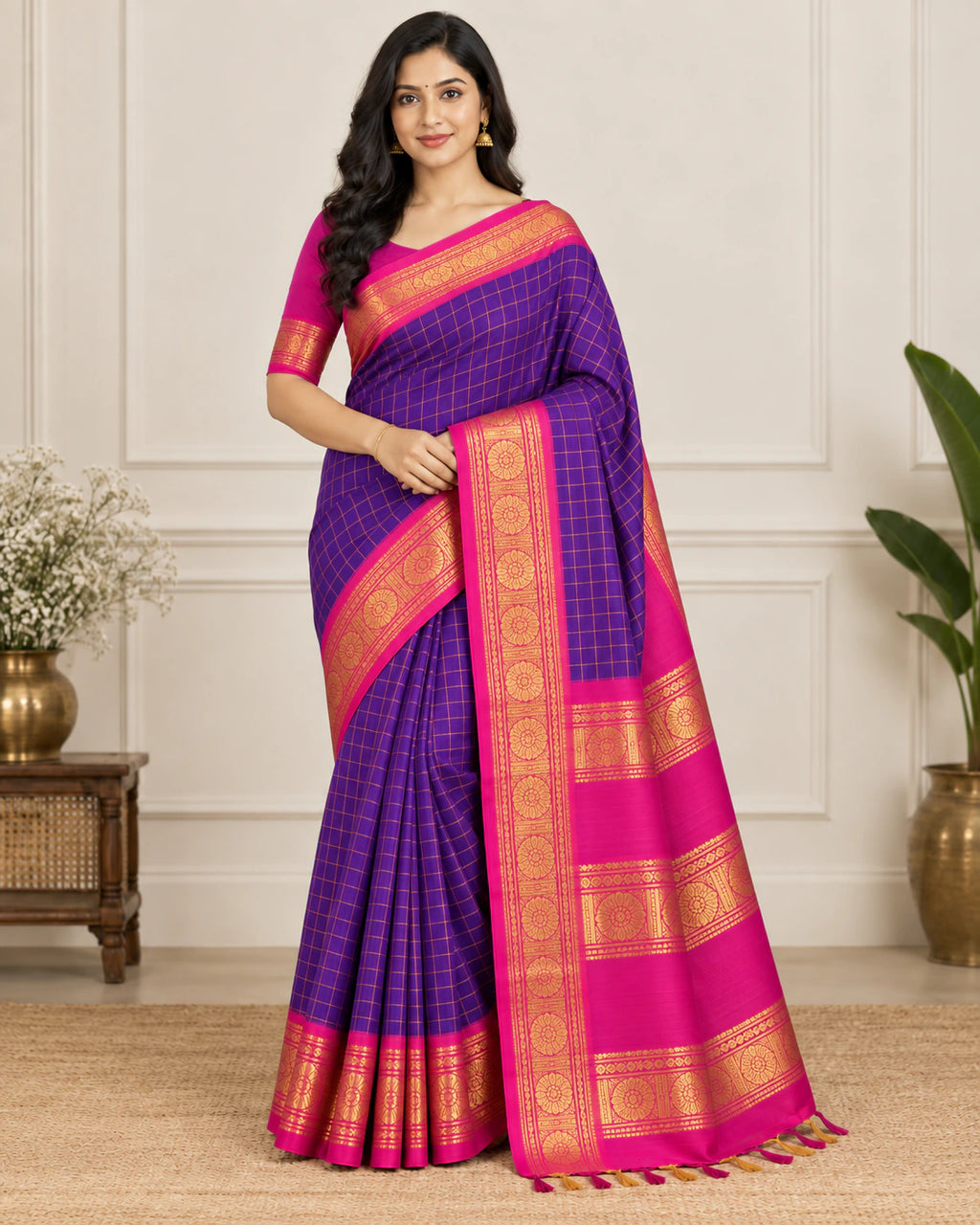 GANGA JAMUNA COTTON WITH BLOUSE 1
