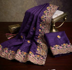 SPACE SILK EMBROIDERY WITH SEPARATE BLOUSE 6