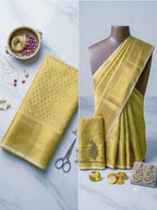 Soft Silk Saree with Aari Work Blouse 10