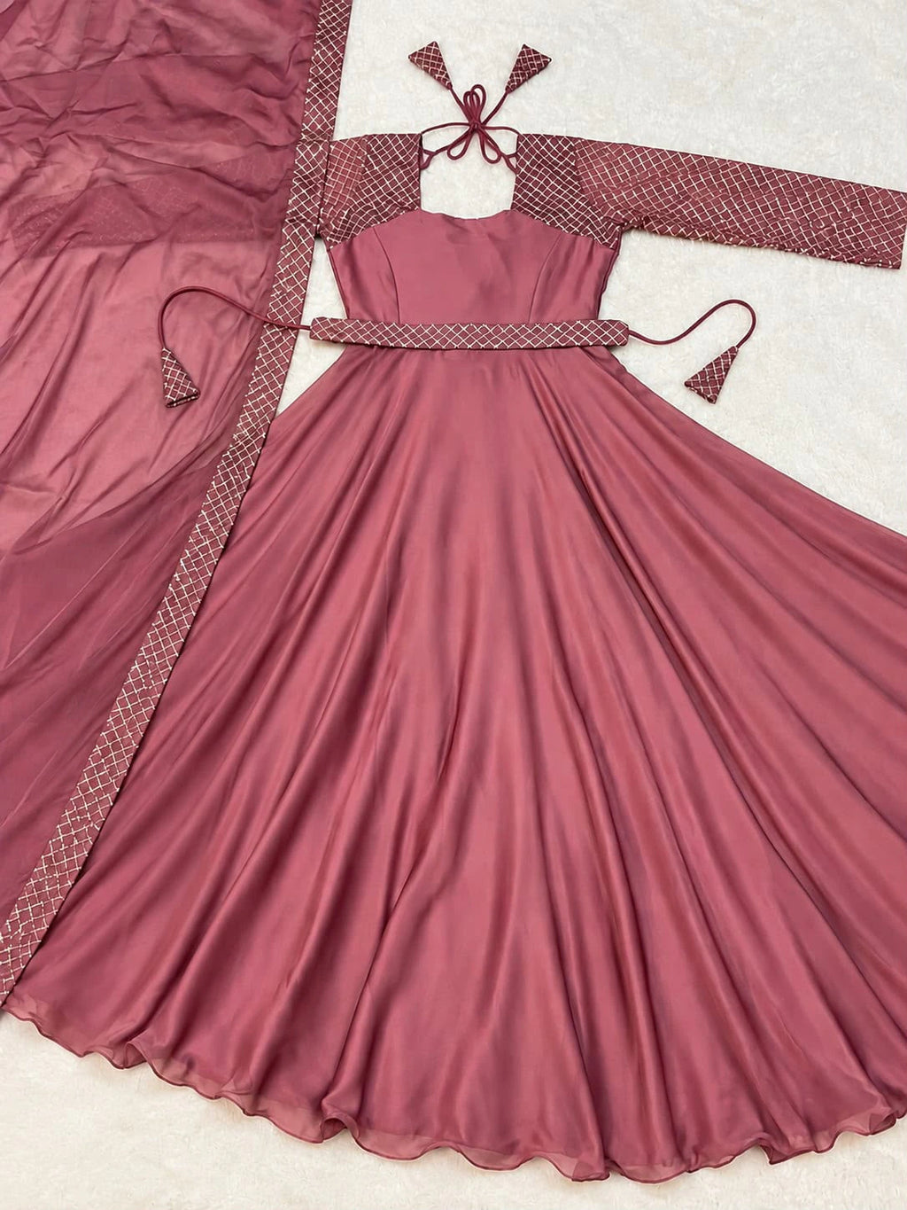 Rangoli Embroidery Anarkali Suit 2