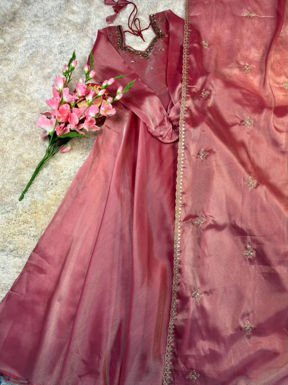 Kabana Handwork Gown with Dupatta 6
