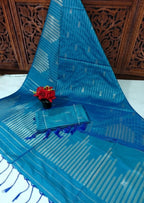 Soft Silk Saree with Blouse 8