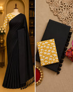 Khadi Cotton Saree with Blouse 5