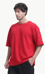 Oversized French Terry Cotton T-Shirt 8