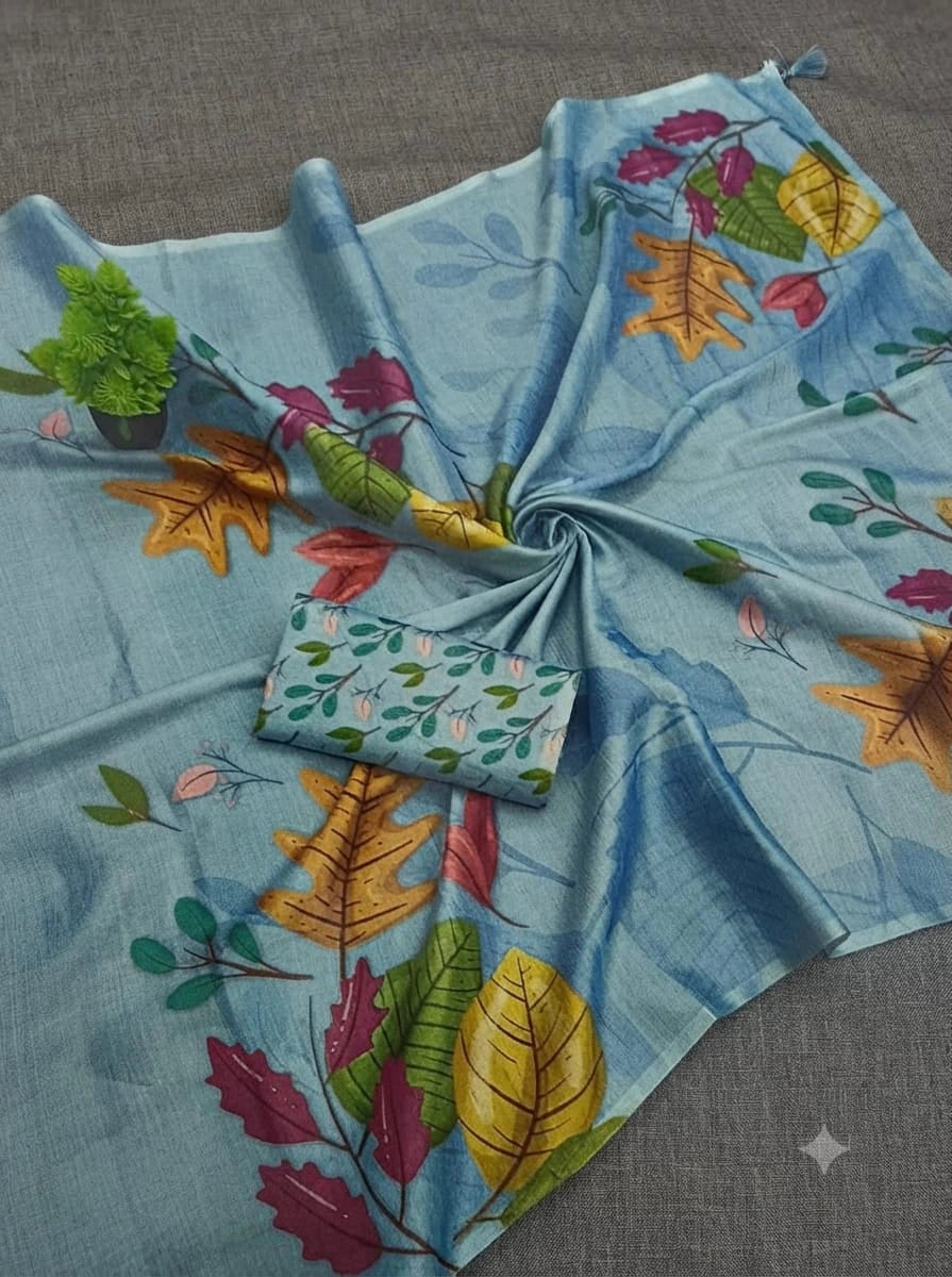 Tissue Digital Printed Saree 6