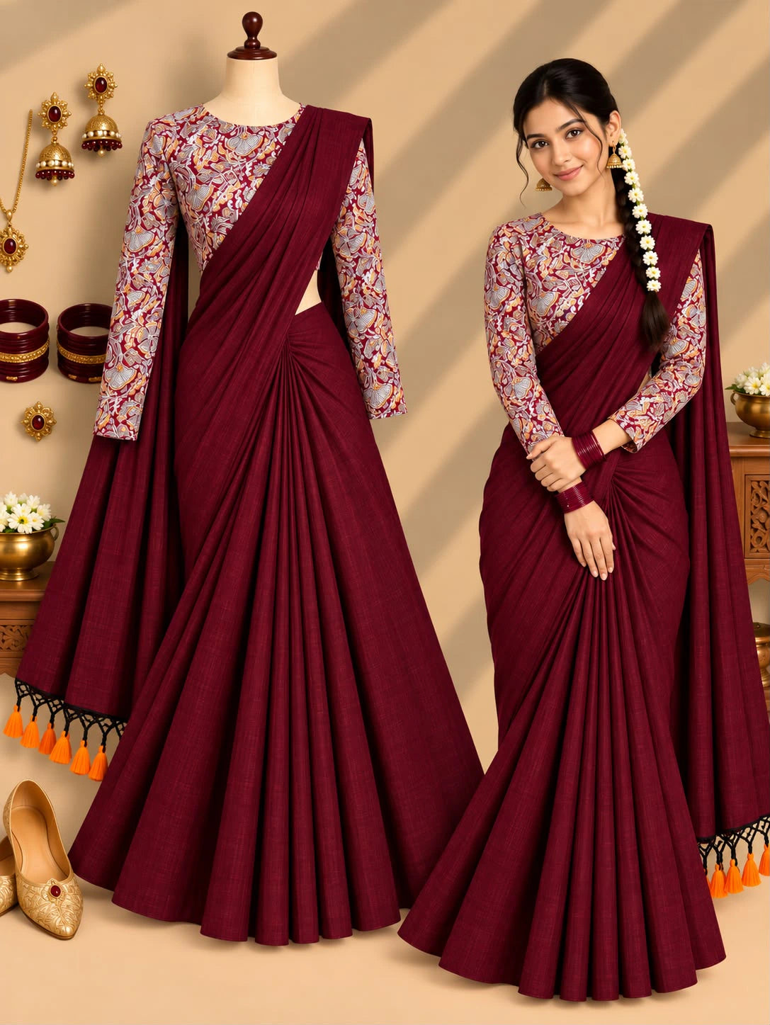 Viral Handloom Khadi Cotton Saree 2