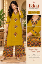Cotton Ikkat Co-ord Set for Women 5