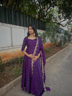 Vichitra Silk Anarkali 3