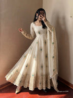 Fendy Silk Gown with Dupatta 10