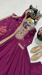 Roman Silk Anarkali Set 10