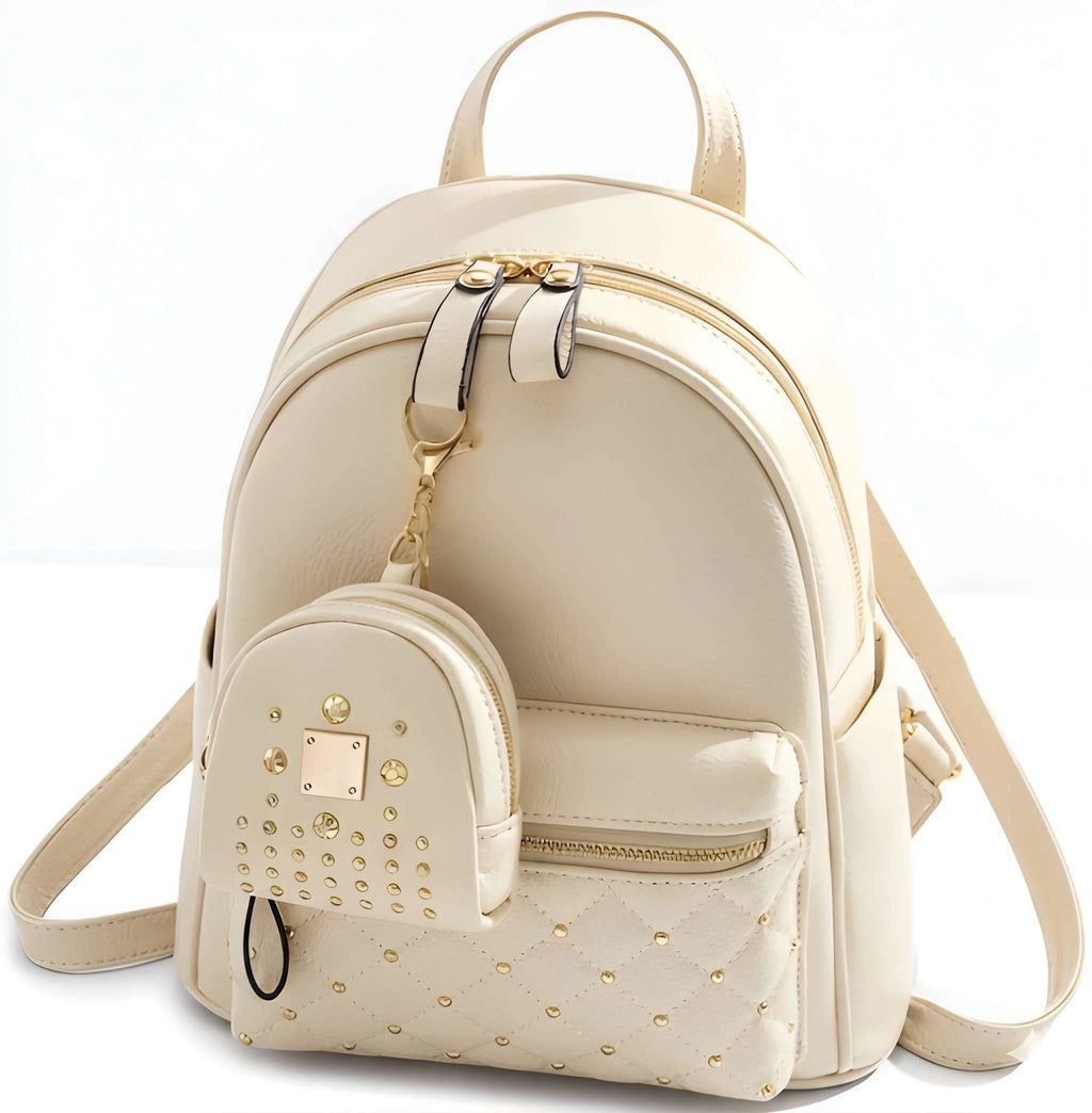 Latest Trendy Women’s Pink Backpack | Lightweight & Durable PU Leather School/College Bag|Adjustable 1