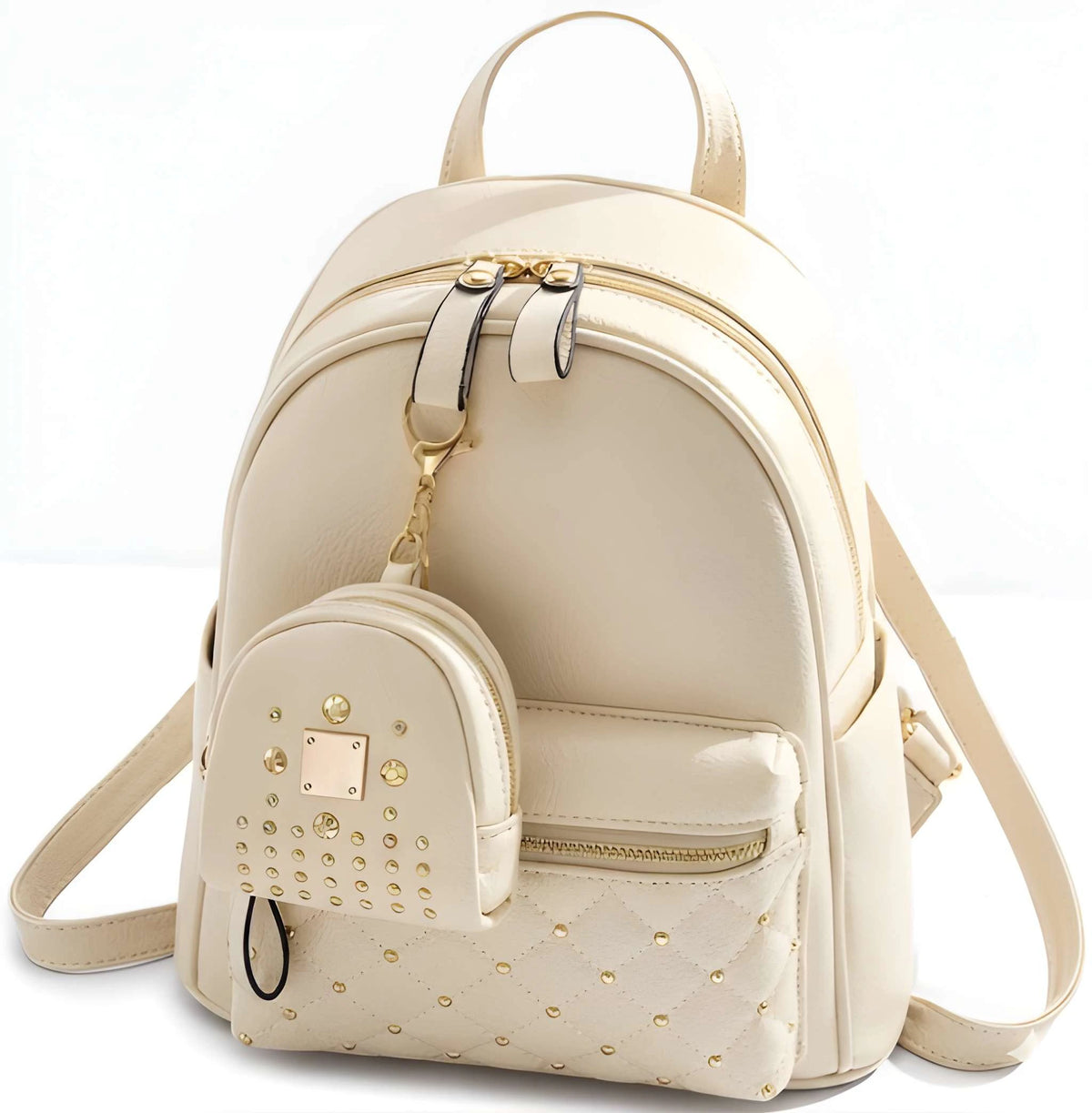 Latest Trendy Women’s Pink Backpack | Lightweight & Durable PU Leather School/College Bag|Adjustable 1