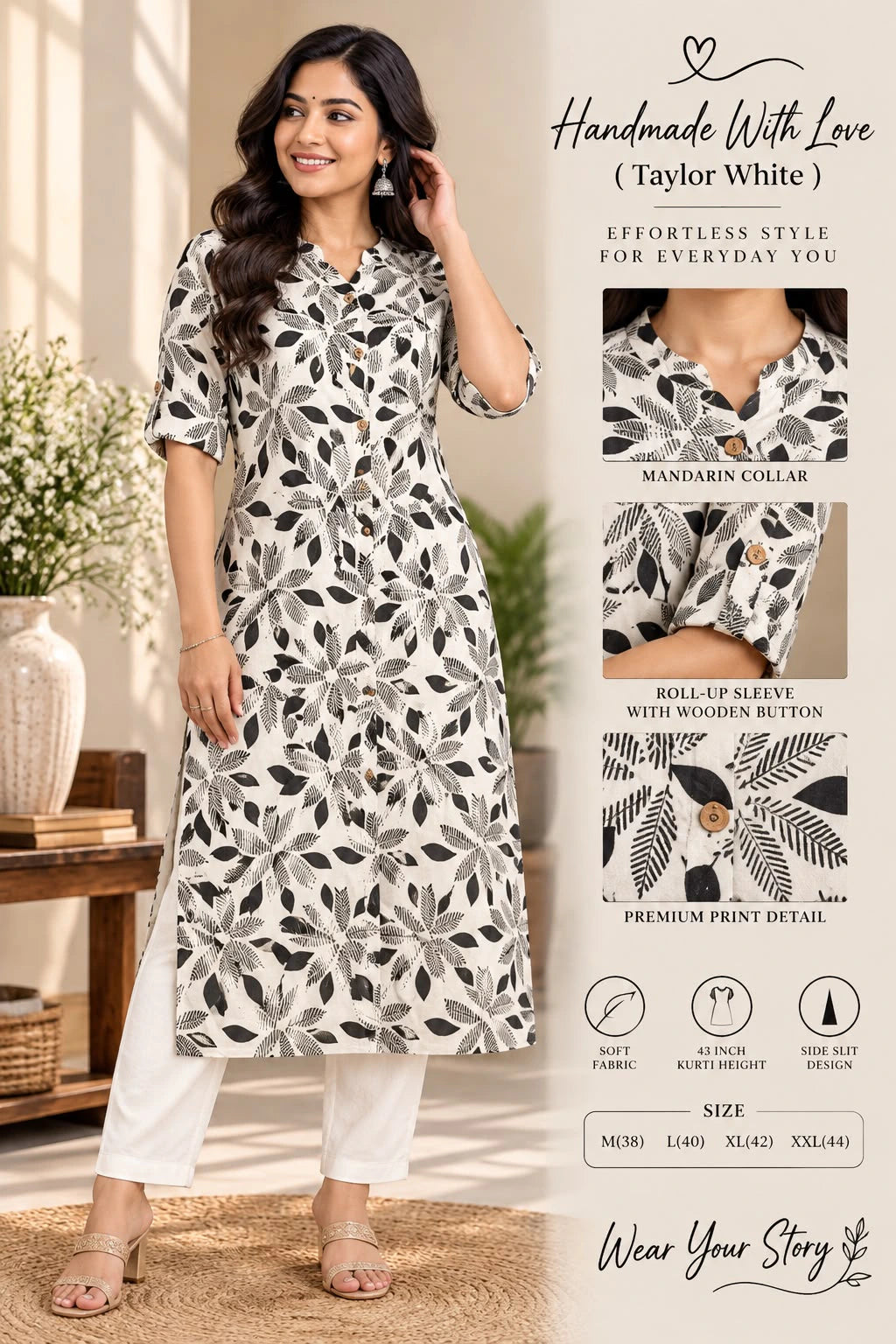 Bamboo Cotton Kurta Set 8