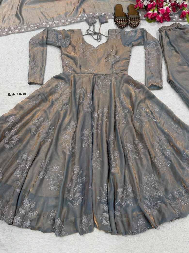 Silk Anarkali Set 5