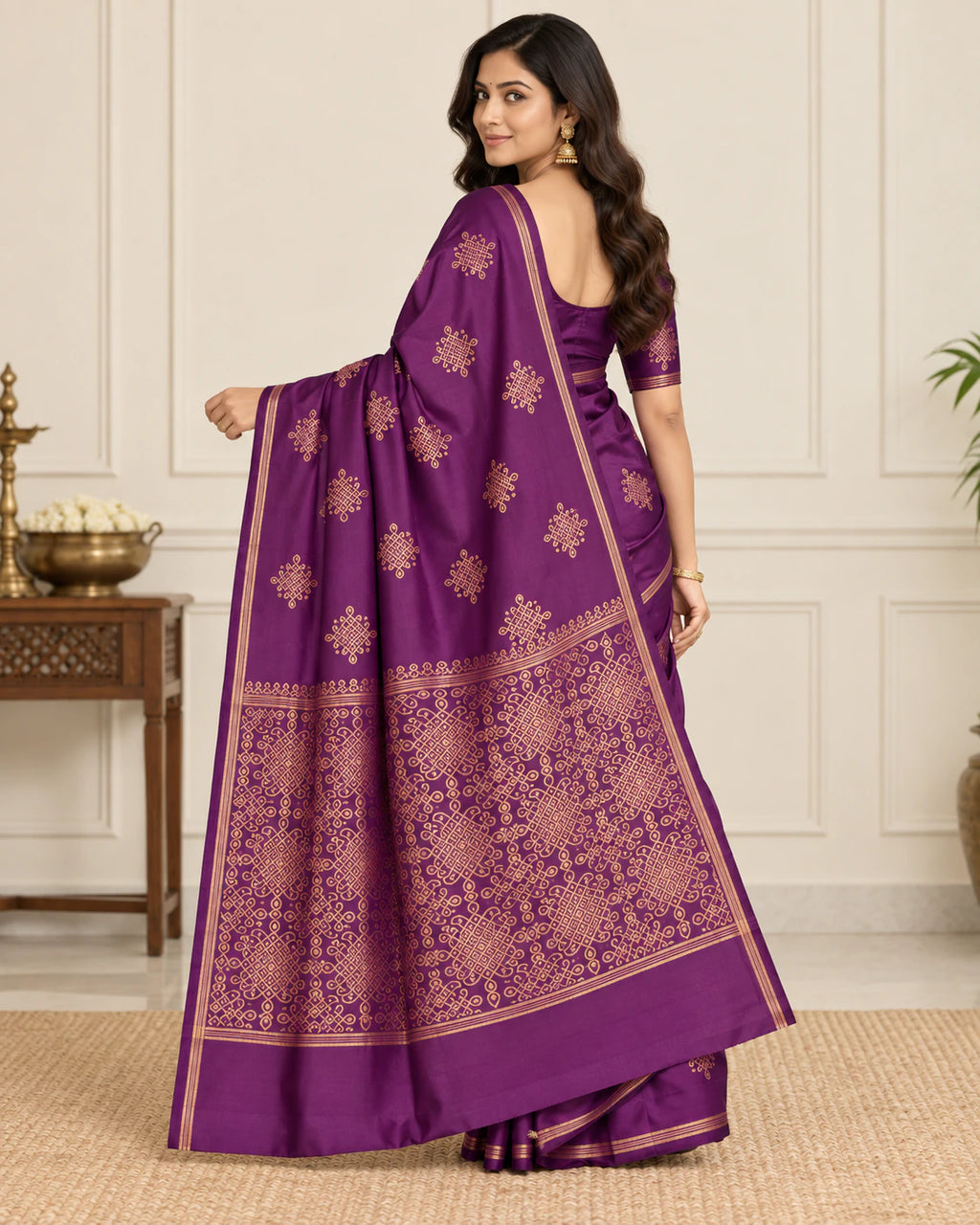Soft Silk Saree with Blouse 8