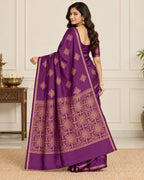 Soft Silk Saree with Blouse 8