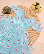 💕💕Premium Mul Chanderi Heart Printed Maxi Gown💕💕 4