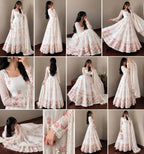 Fendy Silk Anarkali Gown Set 9