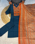Cotton Ajrakh Print Kurta Set 2