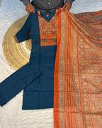 Cotton Ajrakh Print Kurta Set 2