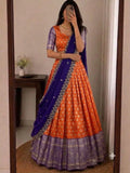 Kanjivaram Silk Lehenga Set 1