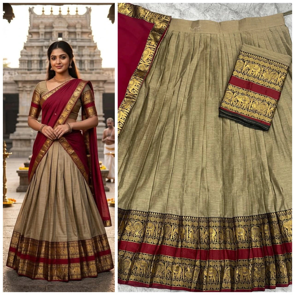Kanci Cotton Silk Lehenga Set 4