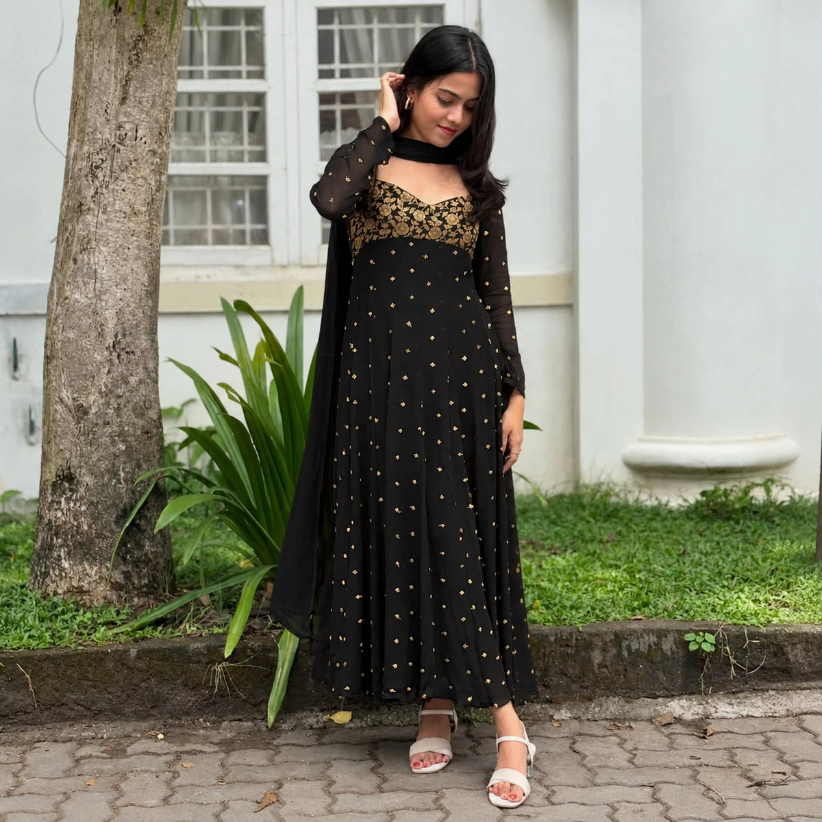 Georgette Anarkali Suit Set 7