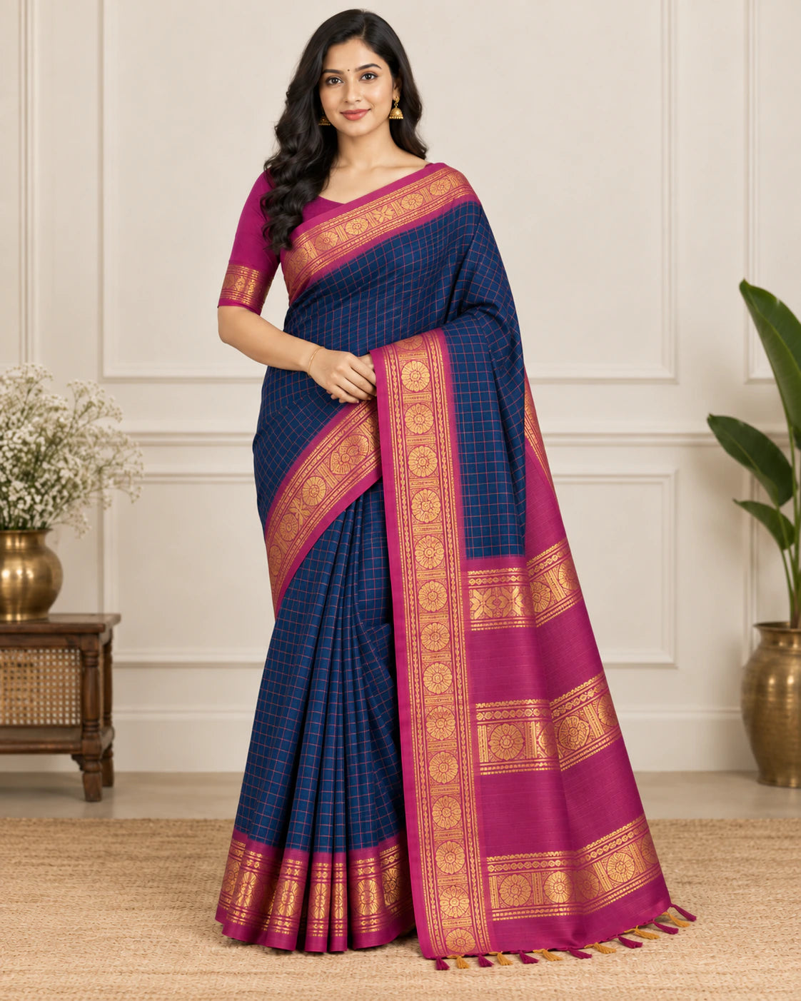GANGA JAMUNA COTTON WITH BLOUSE 6