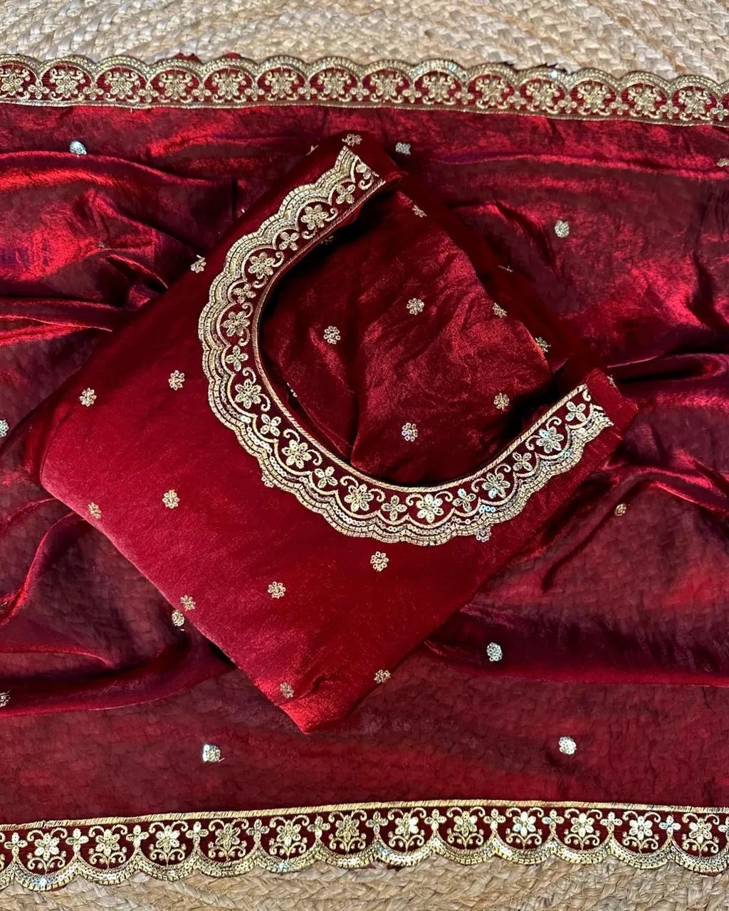 ❤️❤️Trending Space Silk Rich sequence embroidery Gown With Dupatta 💜💜 9