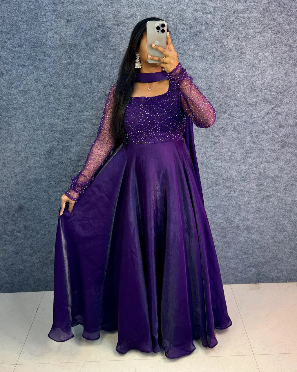 ❣️❣️Exclusive party wear 3 in 1 style gown outfit❣️❣️ 2