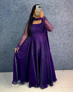 ❣️❣️Exclusive party wear 3 in 1 style gown outfit❣️❣️ 2