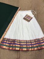 Mul Cotton Zari Woven Lehenga Set 9