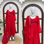 Fendi Silk Anarkali Set 9