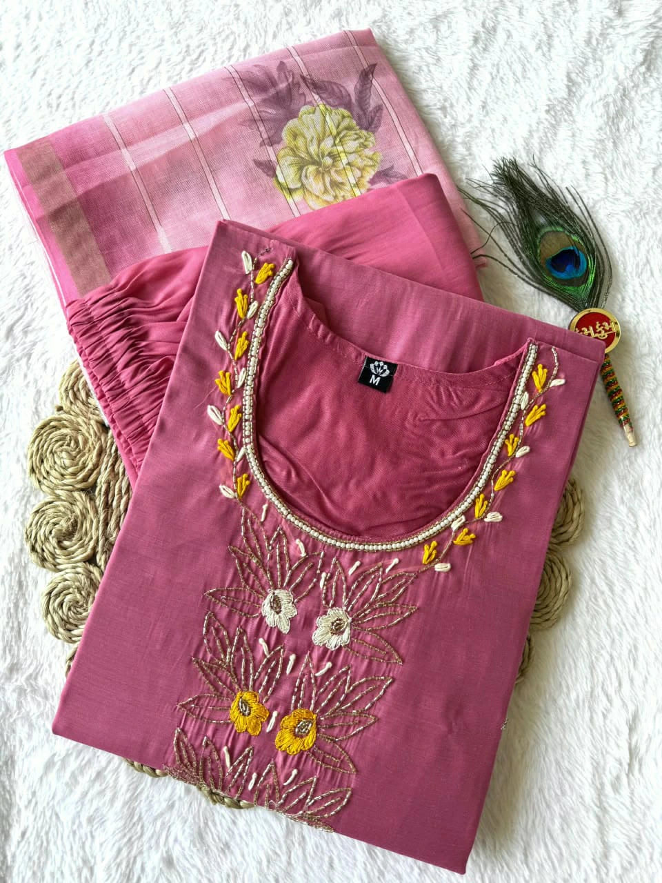 Roman Silk Kurta Set 4