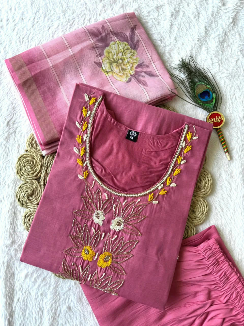 Roman Silk Kurta Set 1