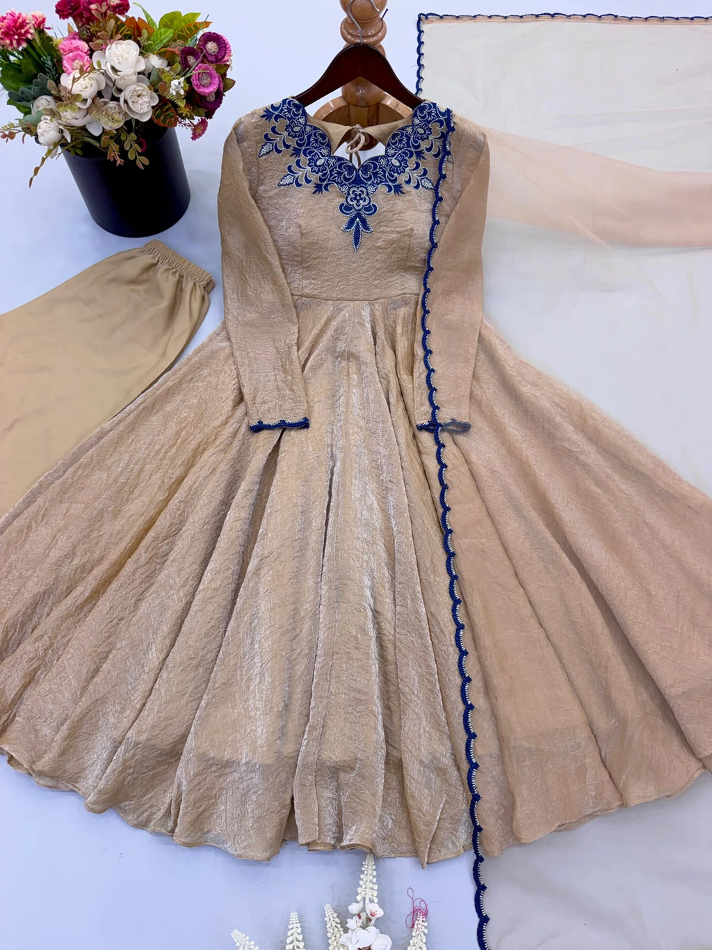 Doremon Crush Embroidered Gown 8