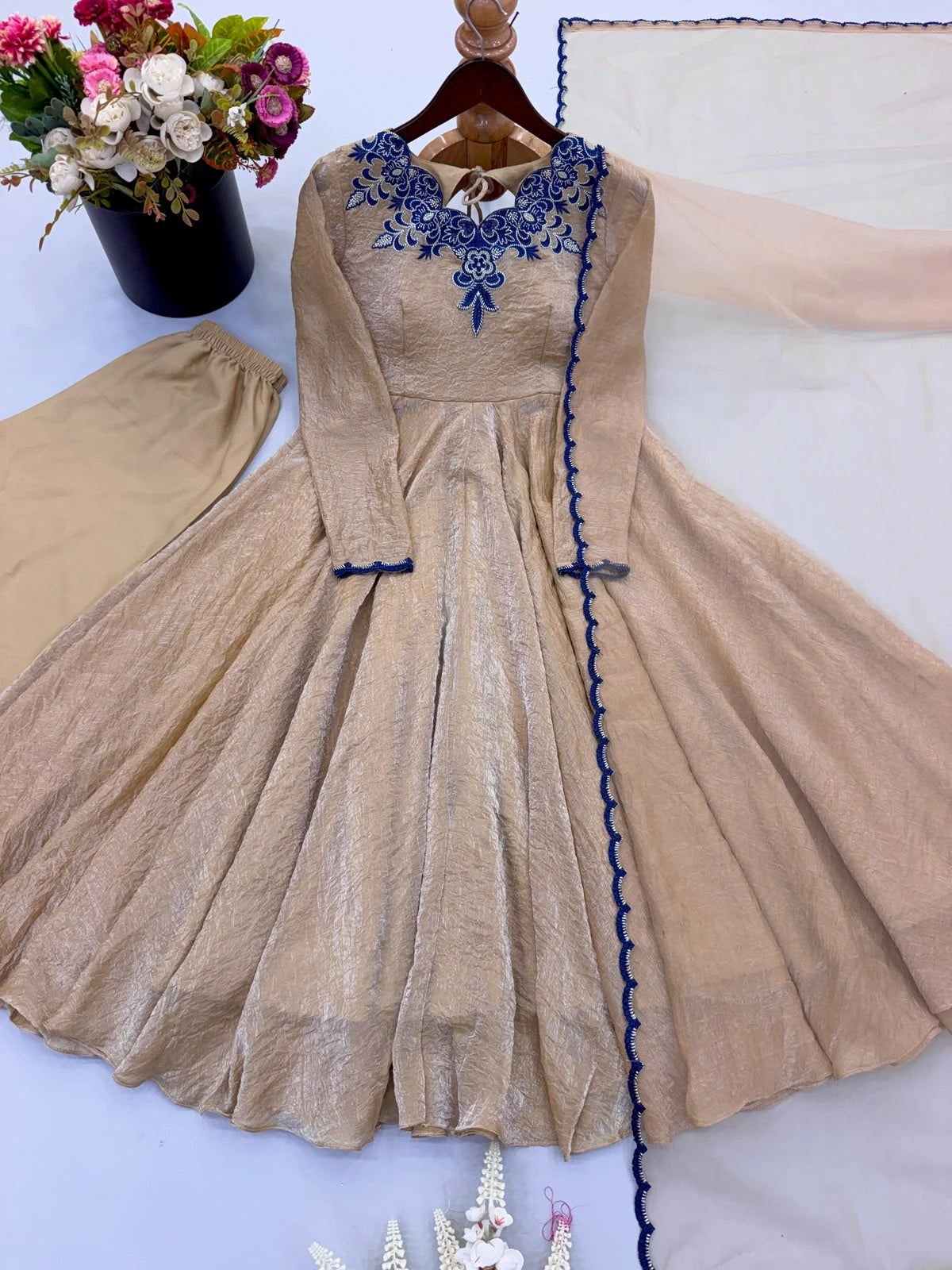 Doremon Crush Embroidered Gown 8