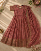 Mayuri Mauve Anarkali with Dupatta 5