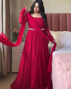 Fox Georgette Anarkali Gown 10