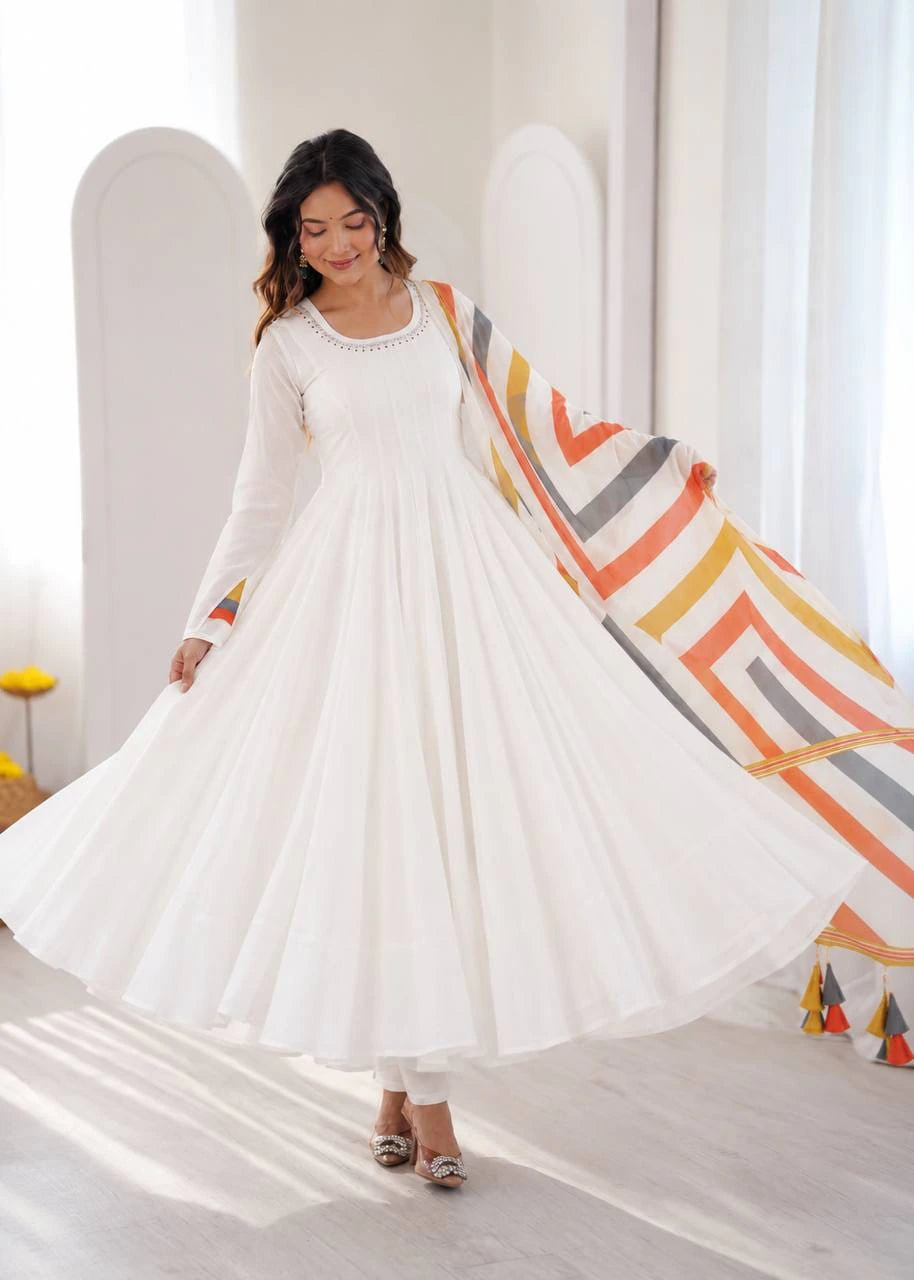 Mal Cotton Anarkali Set 6