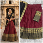 Kanji Cotton Silk Lehenga Set 6