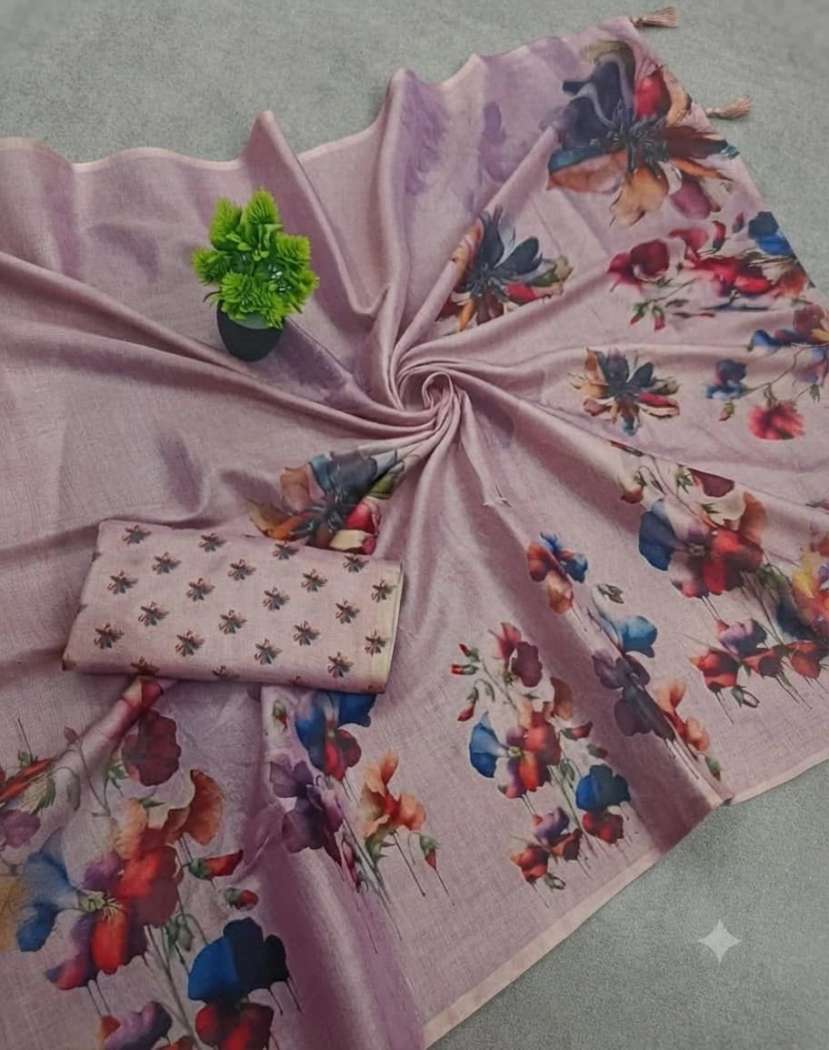 Tissue Digital Printed Saree 2