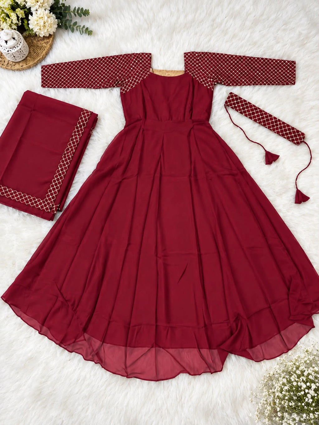 Sparkling Georgette Anarkali 4